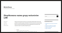 Desktop Screenshot of michal.durys.pl