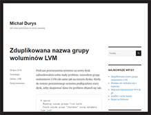 Tablet Screenshot of michal.durys.pl